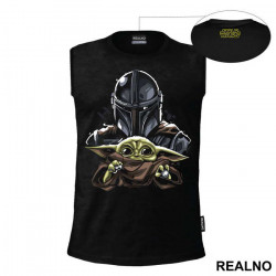 OUTLET - Crna bez rukava muška majica veličine S - Star Wars