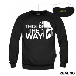 White Outline - This Is The Way - Mandalorian - Star Wars - Duks