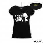 White Outline - This Is The Way - Mandalorian - Star Wars - Majica