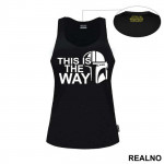 White Outline - This Is The Way - Mandalorian - Star Wars - Majica