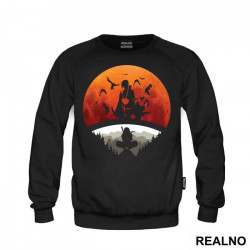 Itachi Inside Red Moon Uchiha Clan Logo - Naruto - Duks