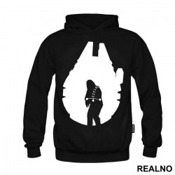 Millennium Falcon Chewbacca Outline - Star Wars - Duks