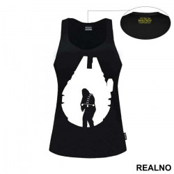 Millennium Falcon Chewbacca Outline - Star Wars - Majica