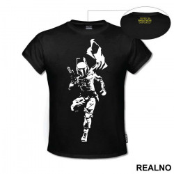 Boba Fett In Action - Star Wars - Majica