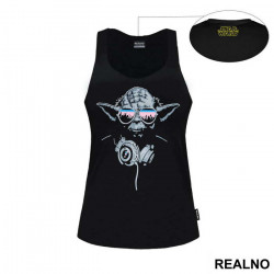 Yoda With Headphones And Sunglasses - Star Wars - Majica