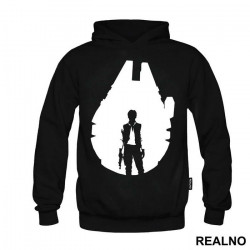 Millennium Falcon - Han Solo Outline - Star Wars - Duks