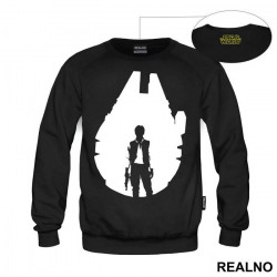 Millennium Falcon - Han Solo Outline - Star Wars - Duks