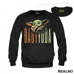 Baby Yoda Tall Text - Yoda - Mandalorian - Star Wars - Duks Baby Yoda Tall Text - Yoda - Mandalorian - Star Wars - Duks