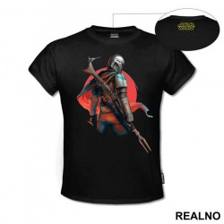The Bounty Hunter With His Back Turned - Mandalorian - Star Wars - Majica