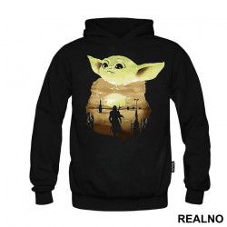 Baby Yoda Double Exposure - Yoda - Mandalorian - Star Wars - Duks Baby Yoda Double Exposure - Yoda - Mandalorian - Star Wars - Duks