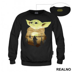 Baby Yoda Double Exposure - Yoda - Mandalorian - Star Wars - Duks Baby Yoda Double Exposure - Yoda - Mandalorian - Star Wars - Duks
