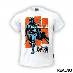 Orange And Blue - Mandalorian - Star Wars - Majica