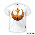 Rebel Alliance Logo Double Exposure - Star Wars - Majica