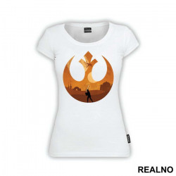 Rebel Alliance Logo Double Exposure - Star Wars - Majica