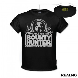 Available For Hire - Bounty Hunter - Mandalorian - Star Wars - Majica Available For Hire - Bounty Hunter - Mandalorian - Star Wars - Majica
