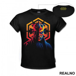 Darth Maul Colorful Portrait - Star Wars - Majica