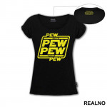 Pew Pew Title - Star Wars - Majica