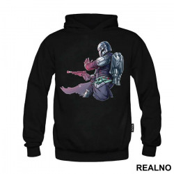 Bounty Hunter Protecting Baby Yoda - Yoda - Mandalorian - Star Wars - Duks