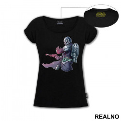 Bounty Hunter Protecting Baby Yoda - Yoda - Mandalorian - Star Wars - Majica