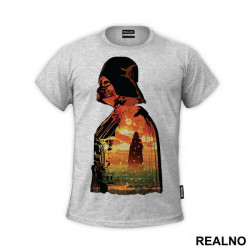 Darth Vader Double Exposure Sunset - Star Wars - Majica