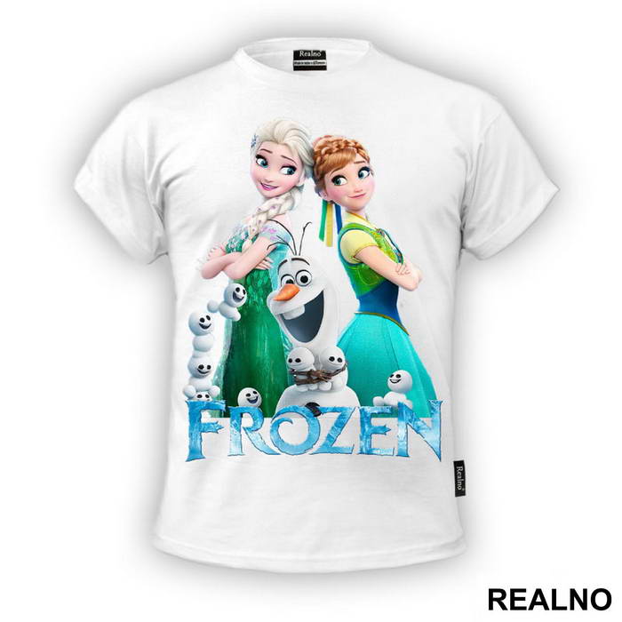 Elsa, Ana I Olaf - Zaleđeno kraljevstvo - Frozen - Majica