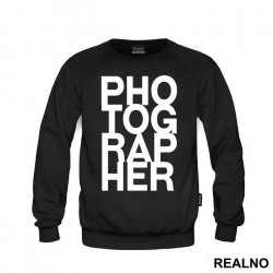 OUTLET - Crni duks bez kapuljače muški model veličine XL - Fotograf