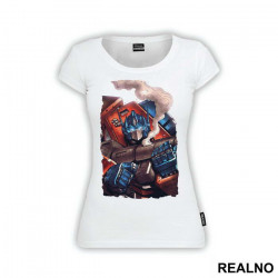 Optimus Prime With Gun And Smoke - Transformers - Majica