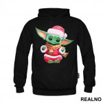 Baby Yoda With Christmas Hat - Yoda - Mandalorian - Star Wars - Duks