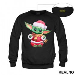 Baby Yoda With Christmas Hat - Yoda - Mandalorian - Star Wars - Duks