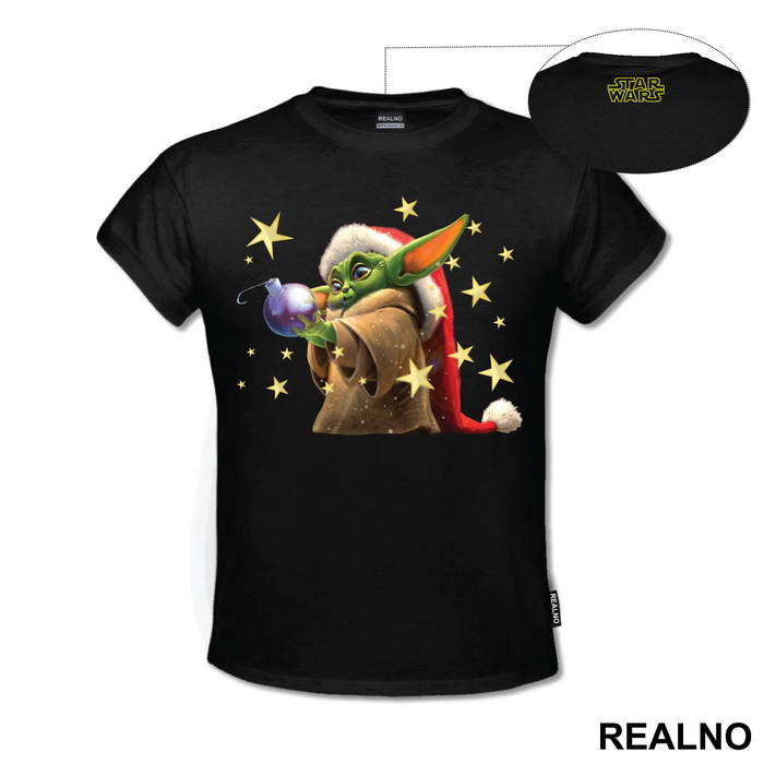 Baby Yoda Holding An Ornament - Yoda - Mandalorian - Star Wars - Majica