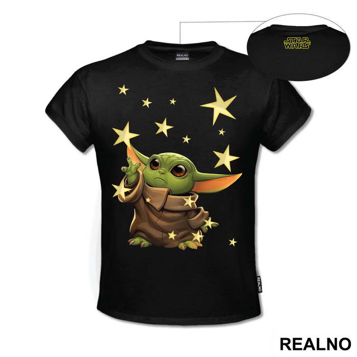 Baby Yoda Reaching For The Stars - Yoda - Mandalorian - Star Wars - Majica