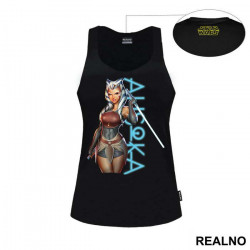 Ahsoka Tano Blue Light - Mandalorian - Star Wars - Majica Ahsoka Tano Blue Light - Mandalorian - Star Wars - Majica
