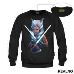 Ahsoka Tano Holding Two Lightsabers - Mandalorian - Star Wars - Duks Ahsoka Tano Holding Two Lightsabers - Mandalorian - Star Wars - Duks