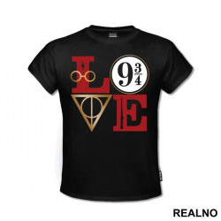Love - Symbols - Harry Potter - Majica