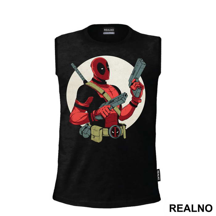 With Two Guns - Deadpool - Majica
