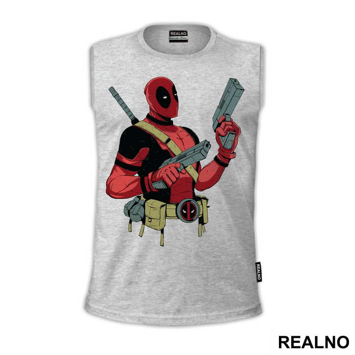 With Two Guns - Deadpool - Majica