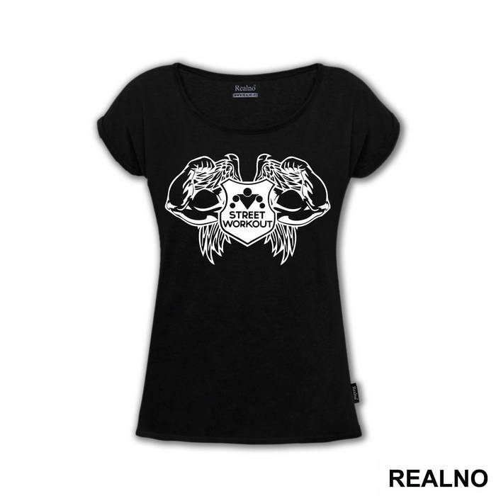 OUTLET - Crna ženska majica veličine M - Trening
