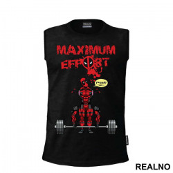 Maximum Effort Hard Pull- Trening - Deadpool - Majica Maximum Effort Hard Pull- Trening - Deadpool - Majica