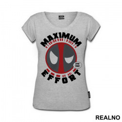 Maximum Effort Gym Time! - Trening - Deadpool - Majica Maximum Effort Gym Time! - Trening - Deadpool - Majica