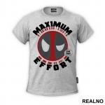 Maximum Effort Gym Time! - Trening - Deadpool - Majica
