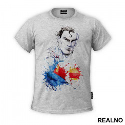 Splash Watercolor Art - Superman - Majica
