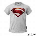 3D Red Logo - Superman - Majica