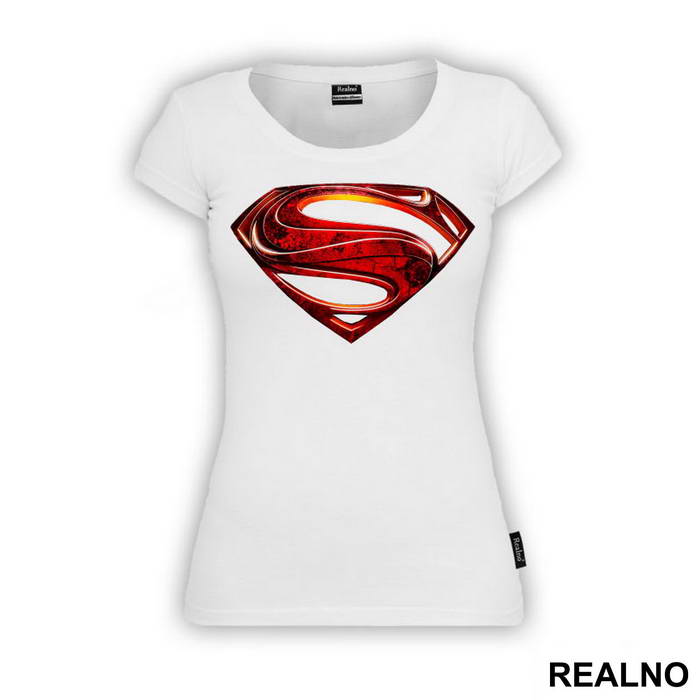 OUTLET - Bela ženska majica veličine S - Superman