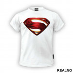 3D Red Logo - Superman - Majica