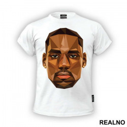 Lebron James Head Triangle Art - NBA - Košarka - Majica