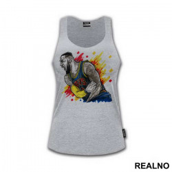 Lebron James Cleveland Cavs 23 Red Yellow Blue Art - NBA - Košarka - Majica