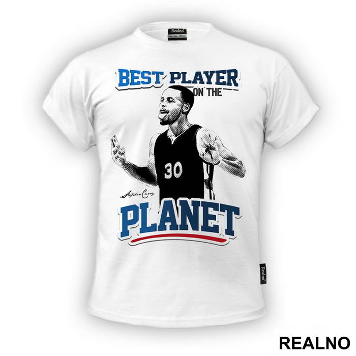 Stephen Steph Curry Best Player On The Planet Warriors 30 - NBA - Košarka - Majica