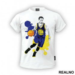Stephen Steph Curry Golden State Warriors 30 Art - NBA - Košarka - Majica