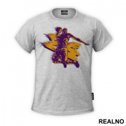 Kobe Bryant Los Angeles Lakers 24 Purple And Orange - NBA - Košarka - Majica