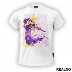 Kobe Bryant LA Lakers Watercolor Art - NBA - Košarka - Majica